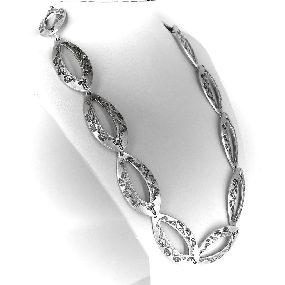 Thumbnail: Silver & Pewter Necklace