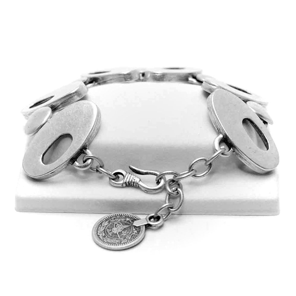 Thumbnail: Silver & Pewter Bracelet