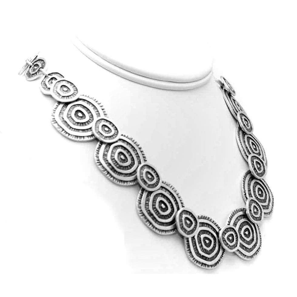 Thumbnail: Silver & Pewter Necklace