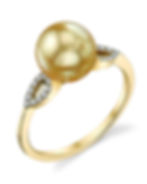 Thumbnail: Gold South Sea Pearl & Diamond Ring - Bipasha Design