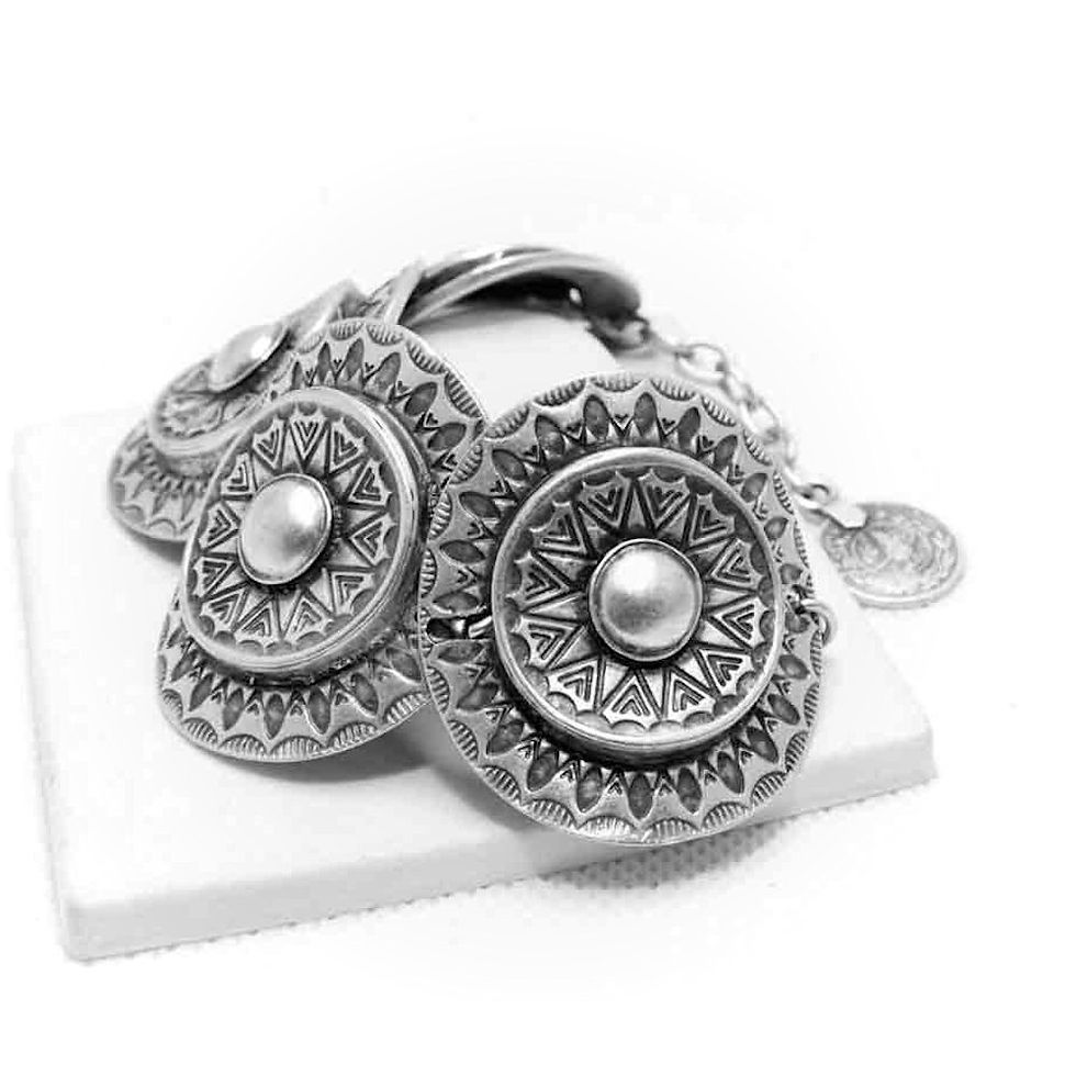 Thumbnail: Silver & Pewter Bracelet