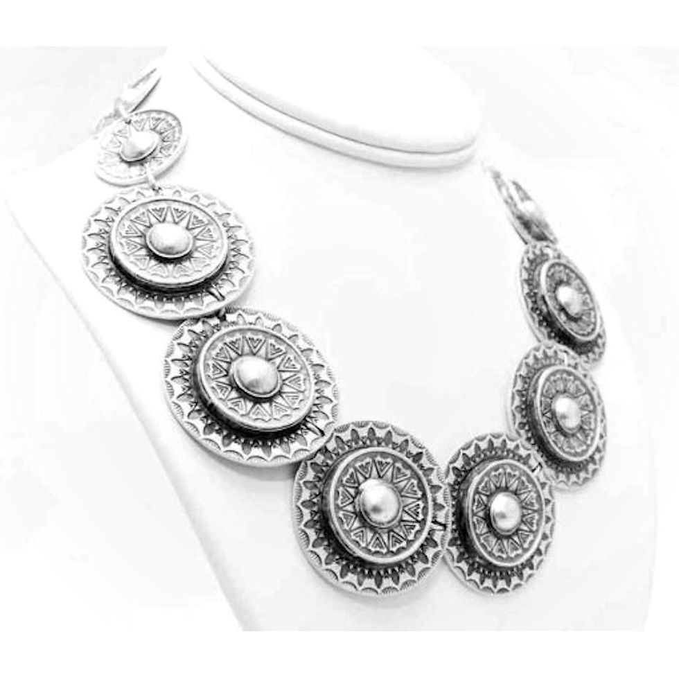 Thumbnail: Silver & Pewter Necklace