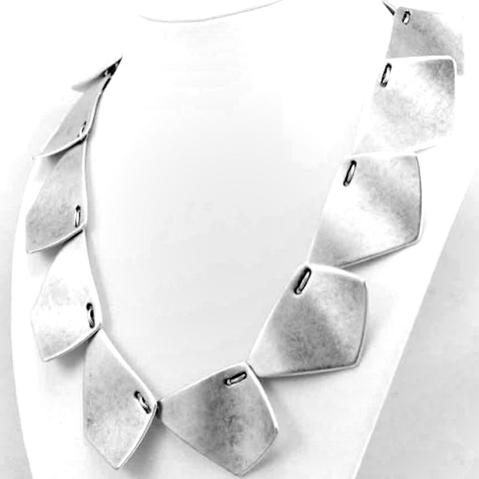 Thumbnail: Silver & Pewter Necklace