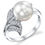 Thumbnail: White South Sea Pearl & Diamond Ring - Kaia Design