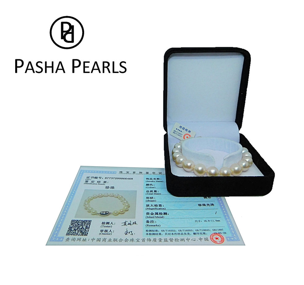 Thumbnail: 7.0-8.0mm Pink Freshwater Pearl Bracelet - AAAA Quality