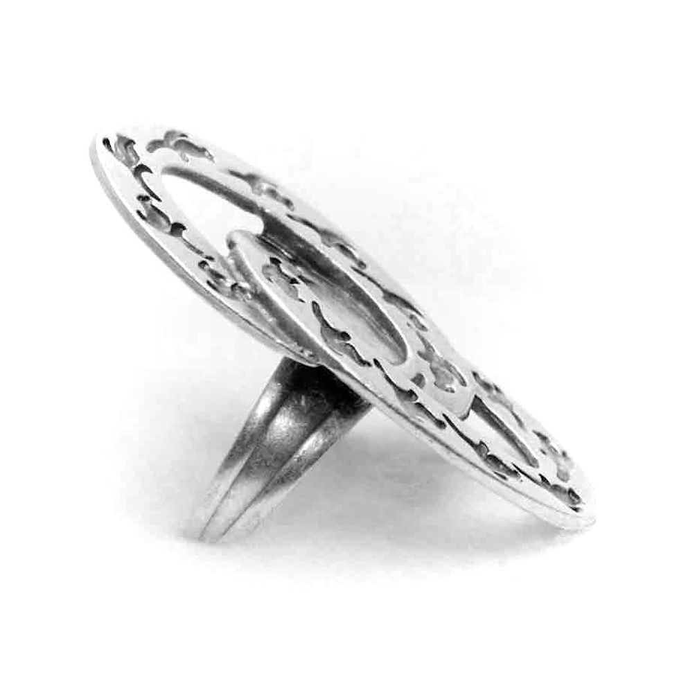 Thumbnail: Silver & Pewter Ring