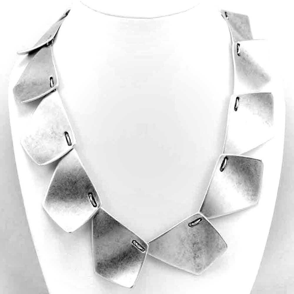 Silver & Pewter Necklace
