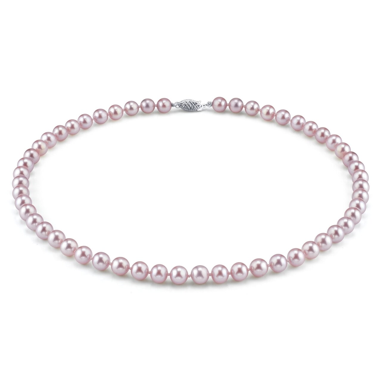 7.0-8.0mm Pink Freshwater Pearl Necklace - AAAA Quality