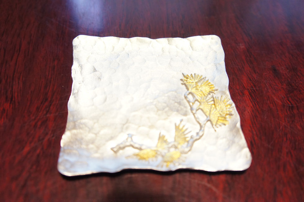 Thumbnail: Square shape Tin coaster Pine