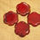 Thumbnail: Japanese hand-burned copper plum blossom-shaped tea ceremony coasters