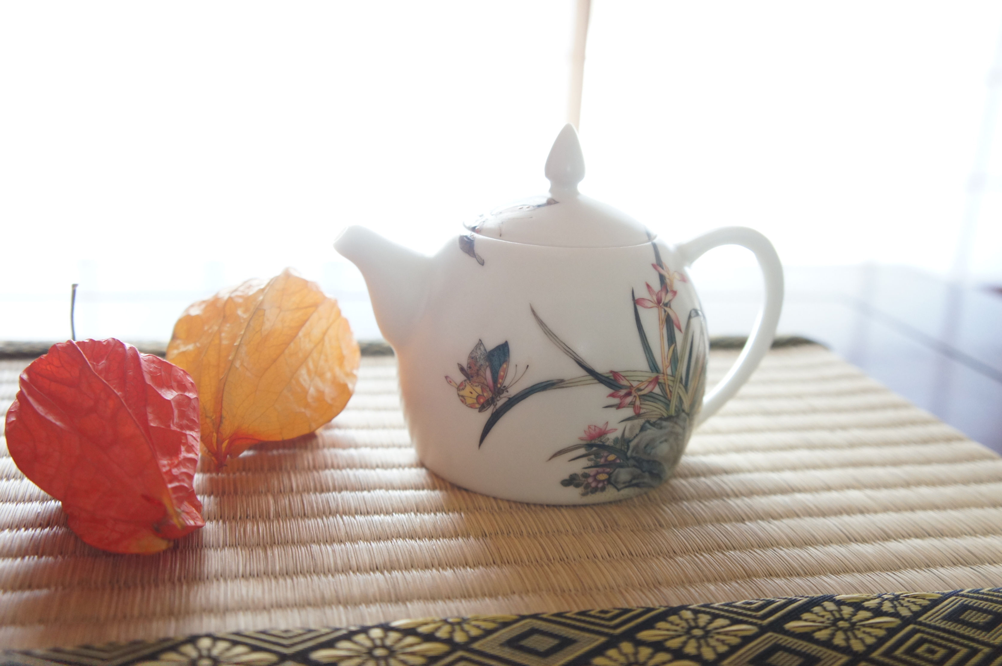 Pastel  Semi-Hand Painted Tea set