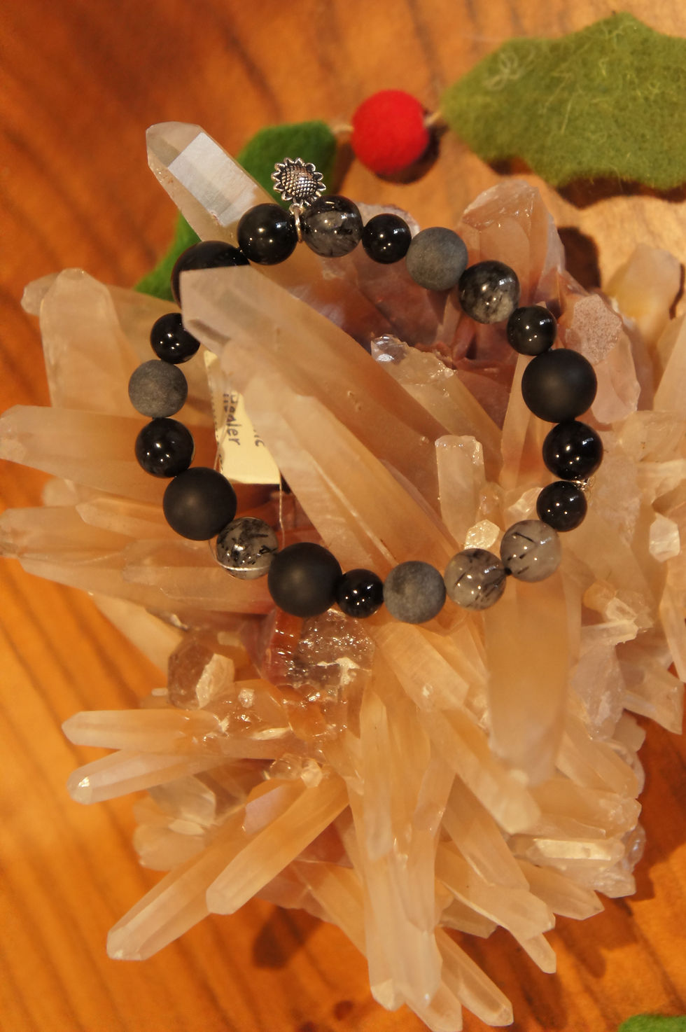 Thumbnail: Cosmic Healer natural crystal bracelet - 20cm
