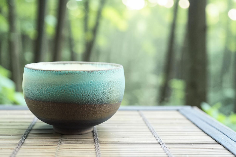 Thumbnail: Shigaraki - Japanese style Summer ceramic matcha bowl