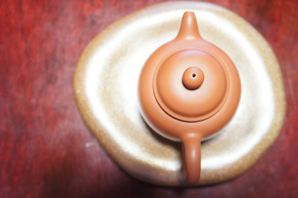 サムネイル： Clear cement purple clay teapot