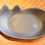 Thumbnail: Nunobiki Ceramic black cat dish (B)