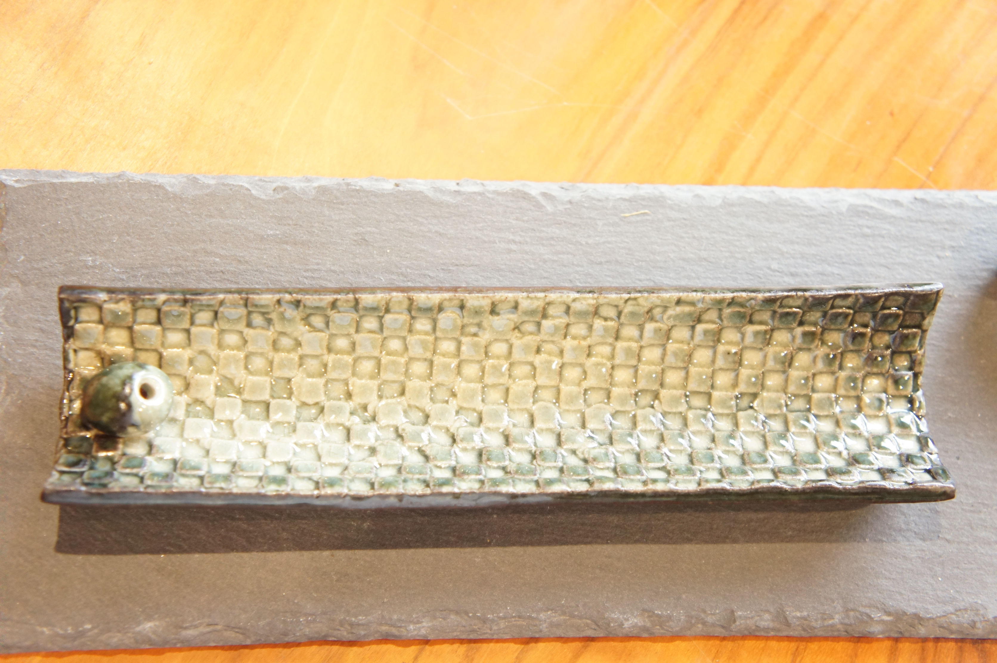 Shigaraki Hechomon Mosaic Tanzaku Incense Holder