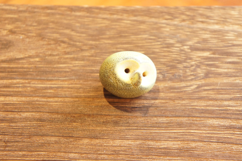 Thumbnail: Nunobiki ceramic small owl set (5 pcs / set)