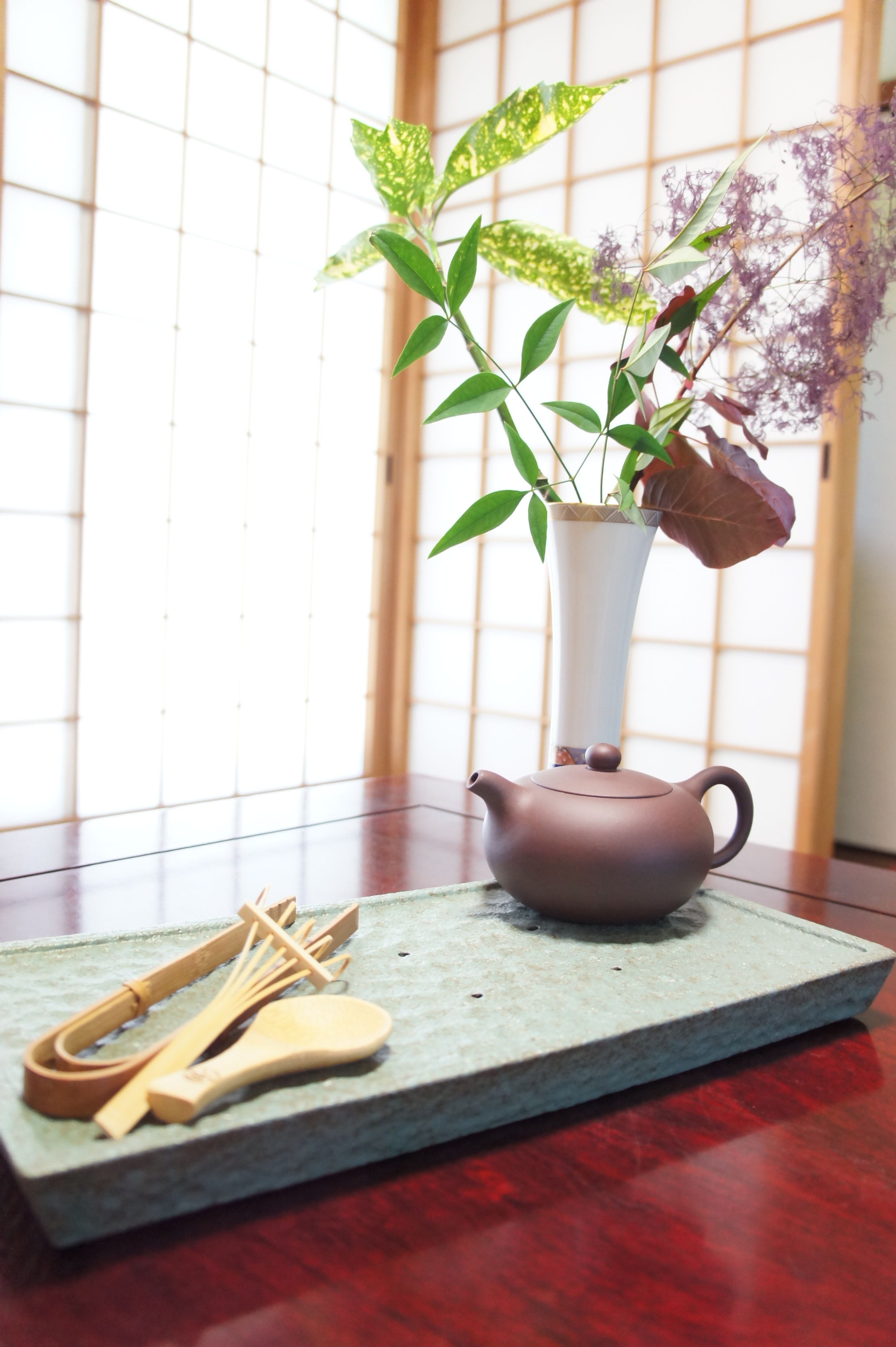 Purple old clay redware basic pot (300ml)