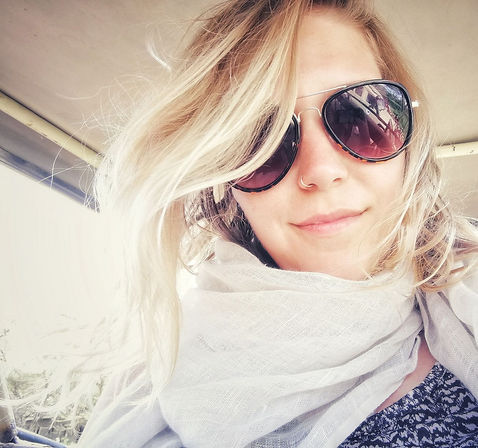 Rachel on Safari