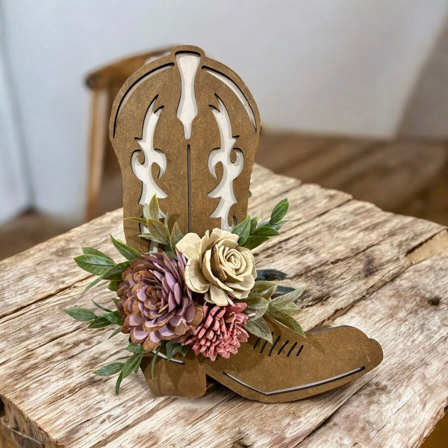 Thumbnail: Cowboy Boot with Sola Flowers