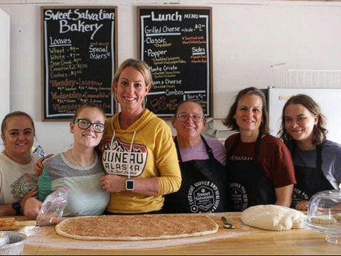Anna Merrill and Sweet Salvation Bakery team