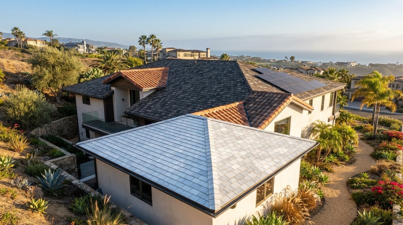 Compare asphalt shingle cost and lifespan in Southern California