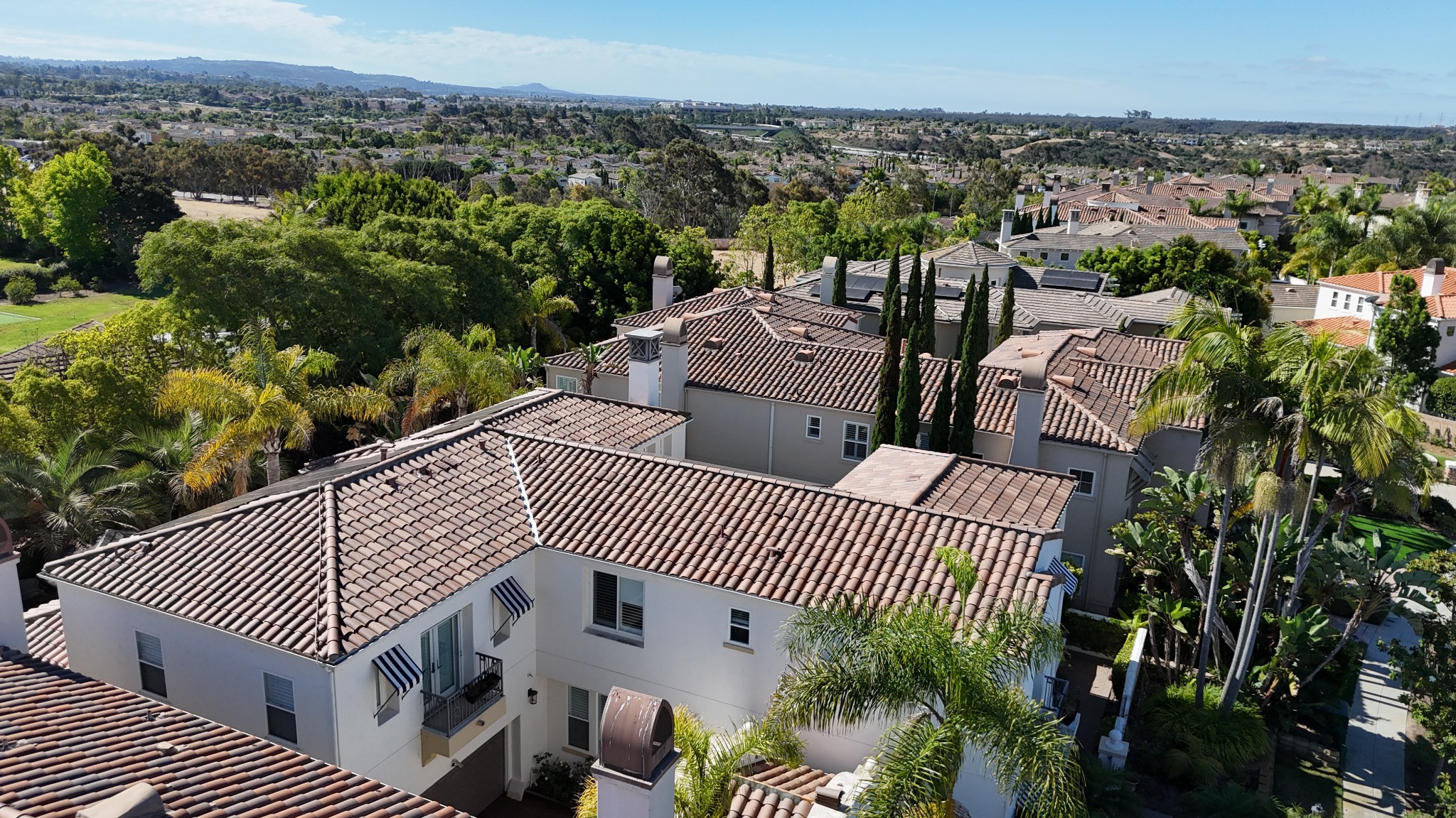Old World clay tile roofing project completed by Higher Levels Roofing in San Diego