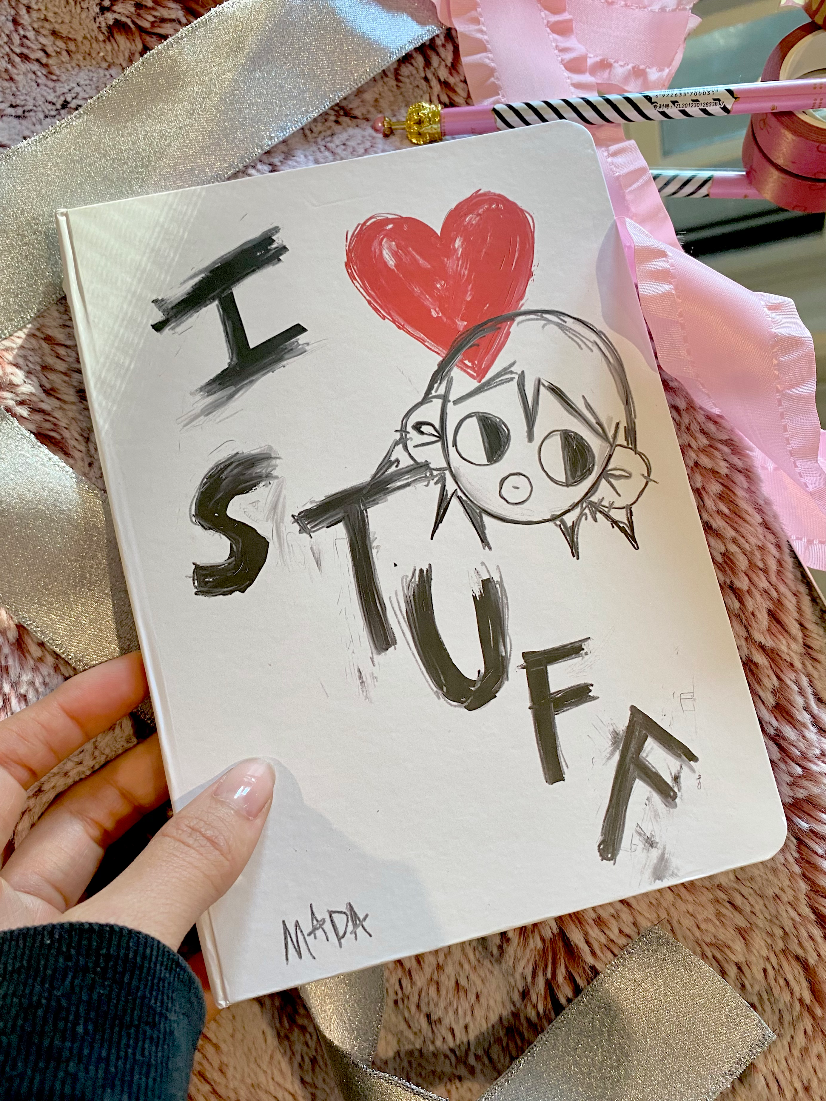 I LOVE STUFF Hardcover Notebook