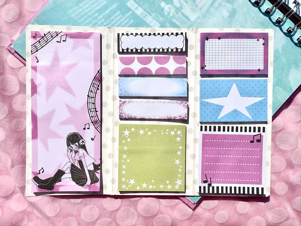 Thumbnail: Tunes Trifold Sticky Notes