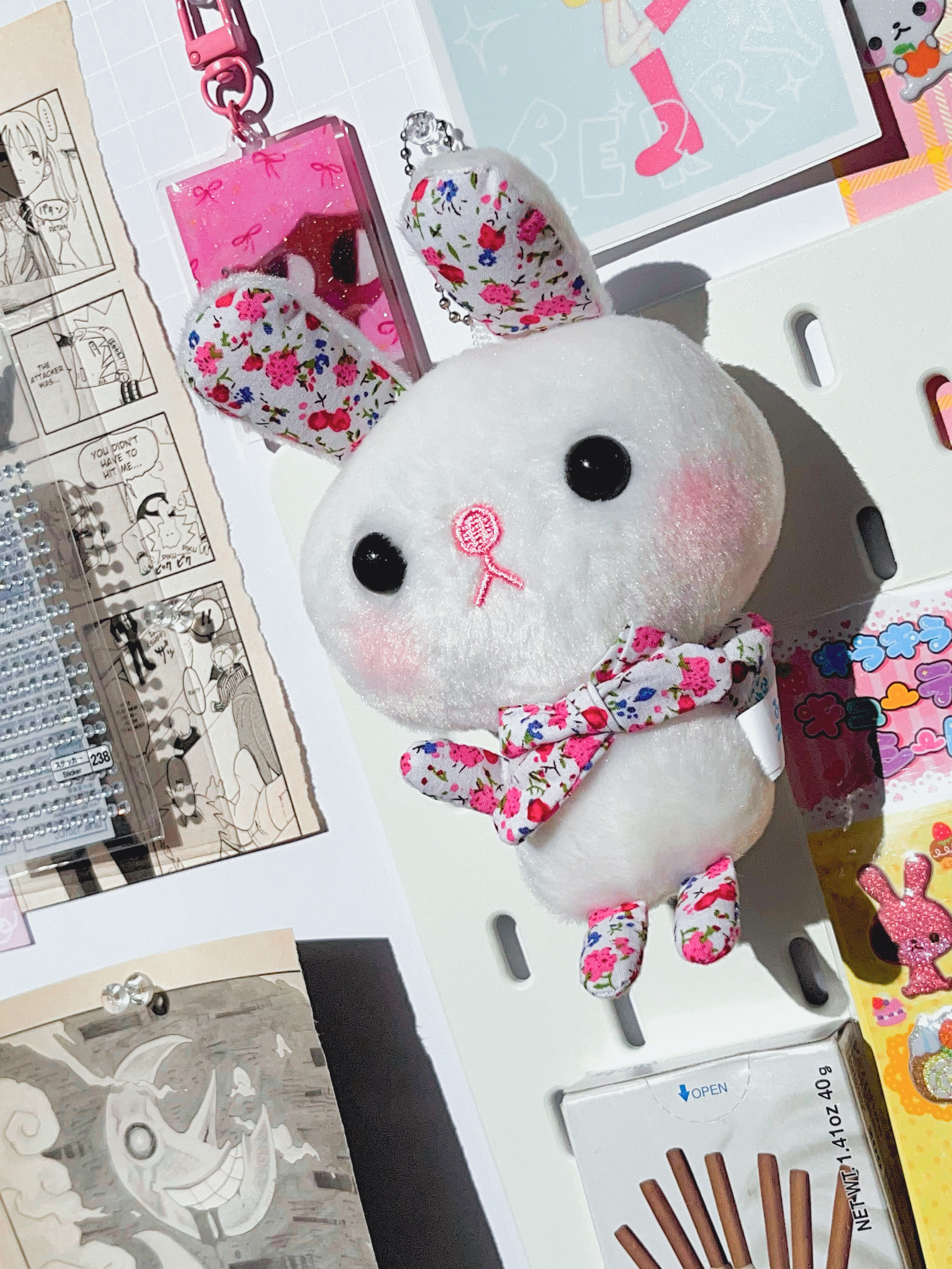 Big Headed Bunny Keychain