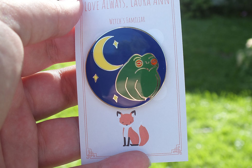 Thumbnail: Halloween Enamel Pins - Witch's Familiar Enamel Pins - Hard Enamel