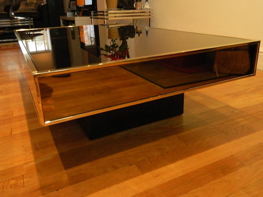 Thumbnail: Willy Rizzo Tavolo Bar Coffee table 1970s