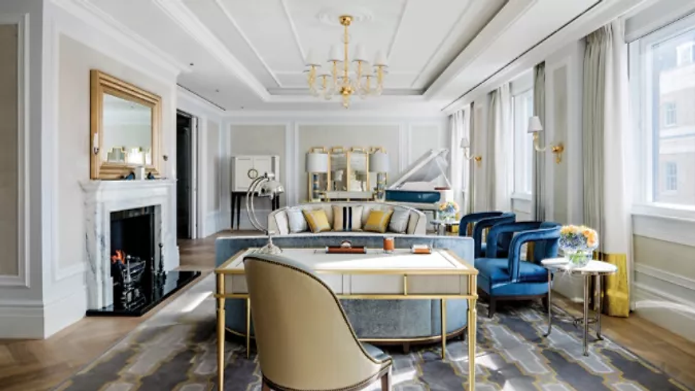 Luxurious and sophisticated, the Sterling Suite features elegant furnishings, a grand piano.