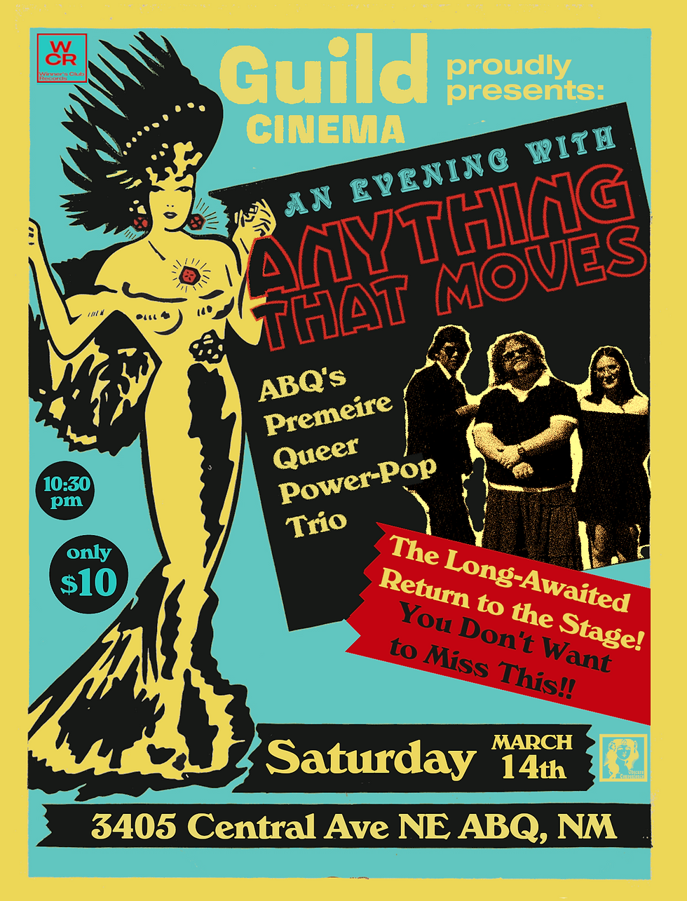 ANYTHING THAT MOVES live local music, one night only!