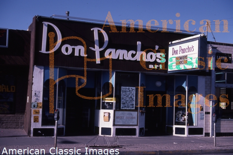 Don Pancho's cinema exterior, circa 1983.