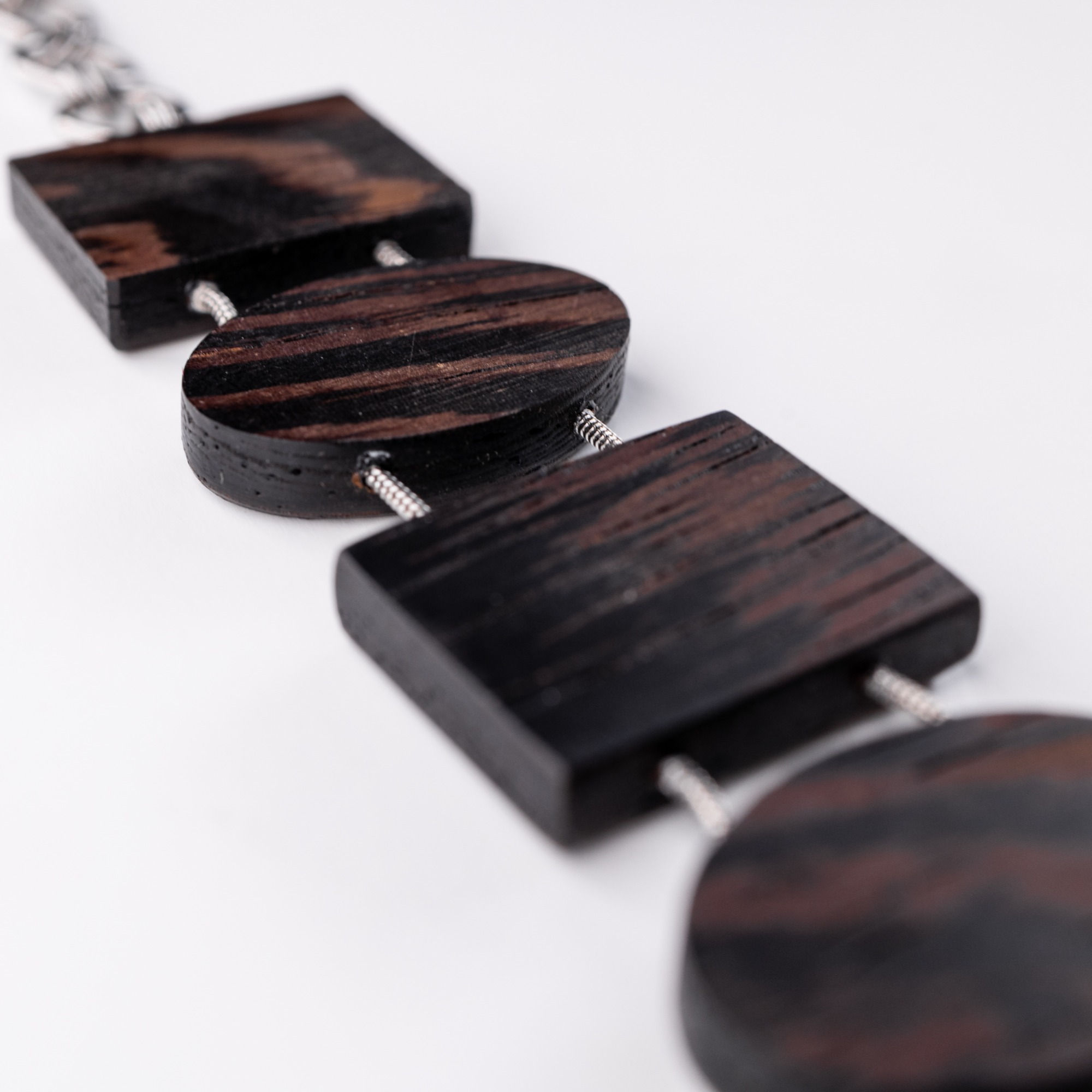 Geometric bracelet in Wenge Wood