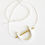 Thumbnail: Shapes Pendant in White corian and brass