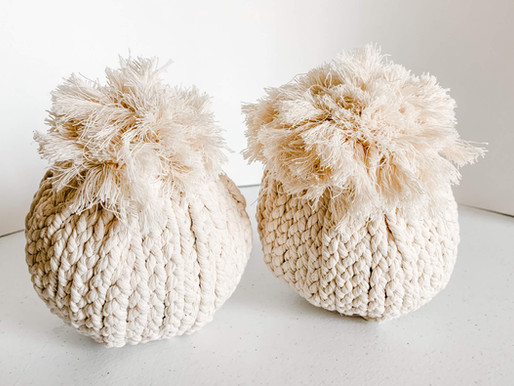Braided Cord Pumpkin Tutorial