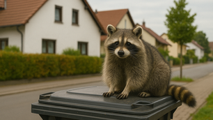 Der Waschbär als besonderes Problem in Wohngebieten