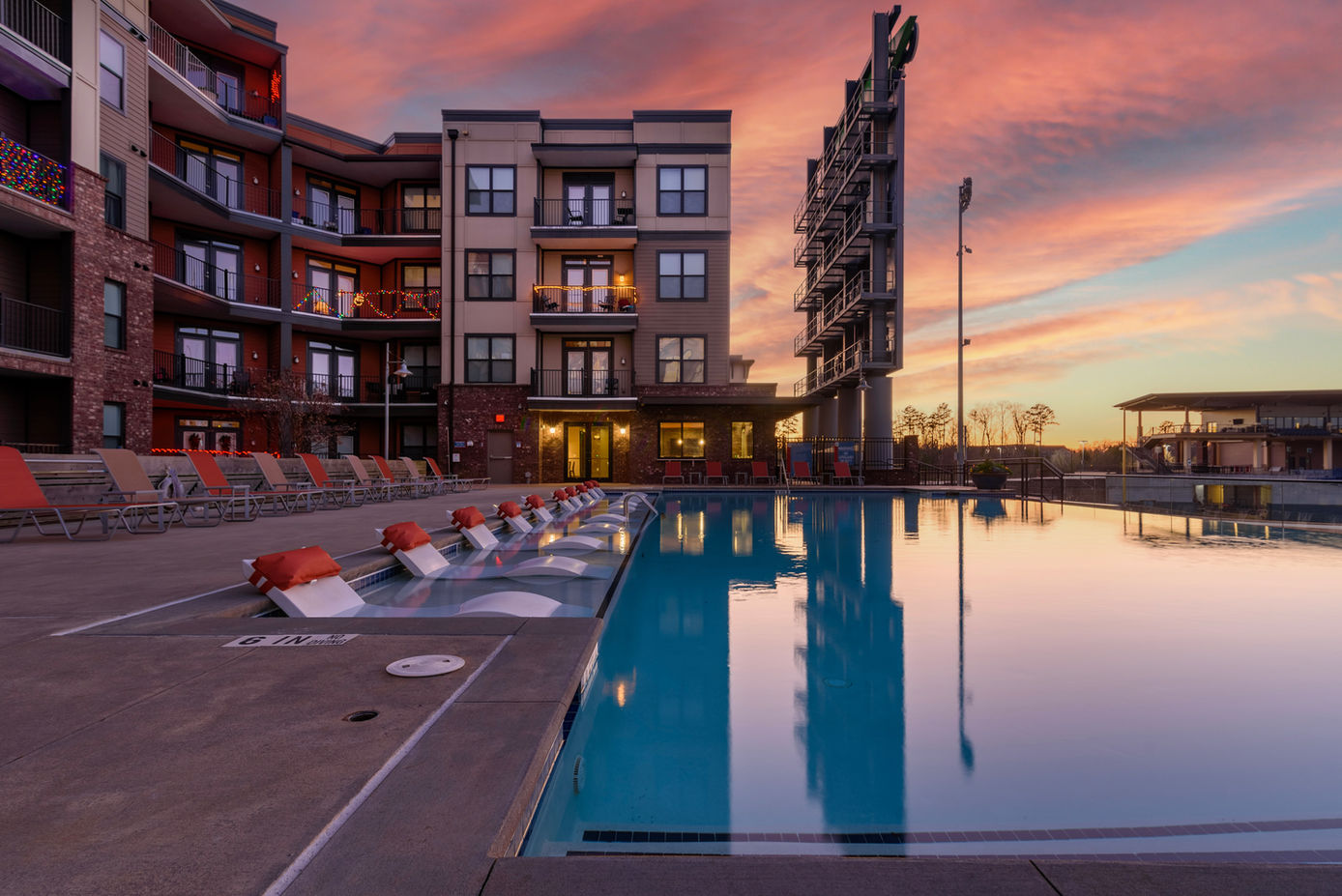 Pool overlooking Coolray Field
