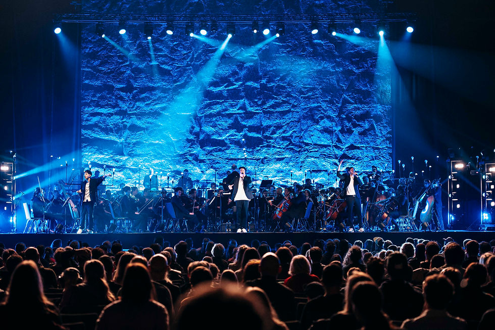 Photo of the Deine Freunde Deine Freunde und Stüba Philharmonie concert in Erfurt, featuring the deployment of zactrack mini. Photo @ Michael Kremer