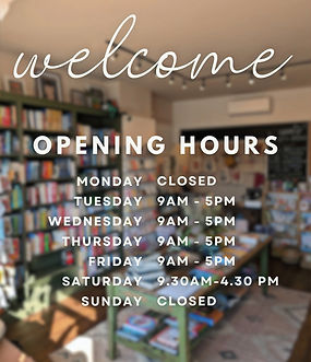 Simple Minimalist Welcome Opening Hours 