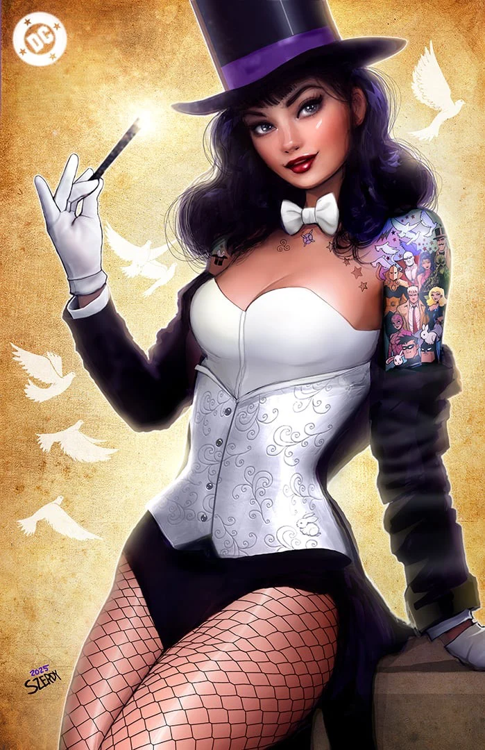ZATANNA #1 NATHAN SZERDY EXCLUSIVE COMICS TATTOO FOIL VIRGIN VARIANT DC COMICS