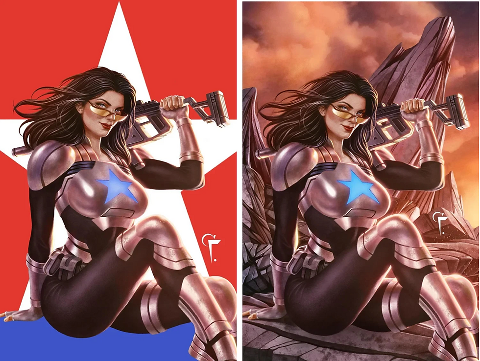 GI JOE #3 FELIX LEON  Baroness Virgin Variant  LTD 750