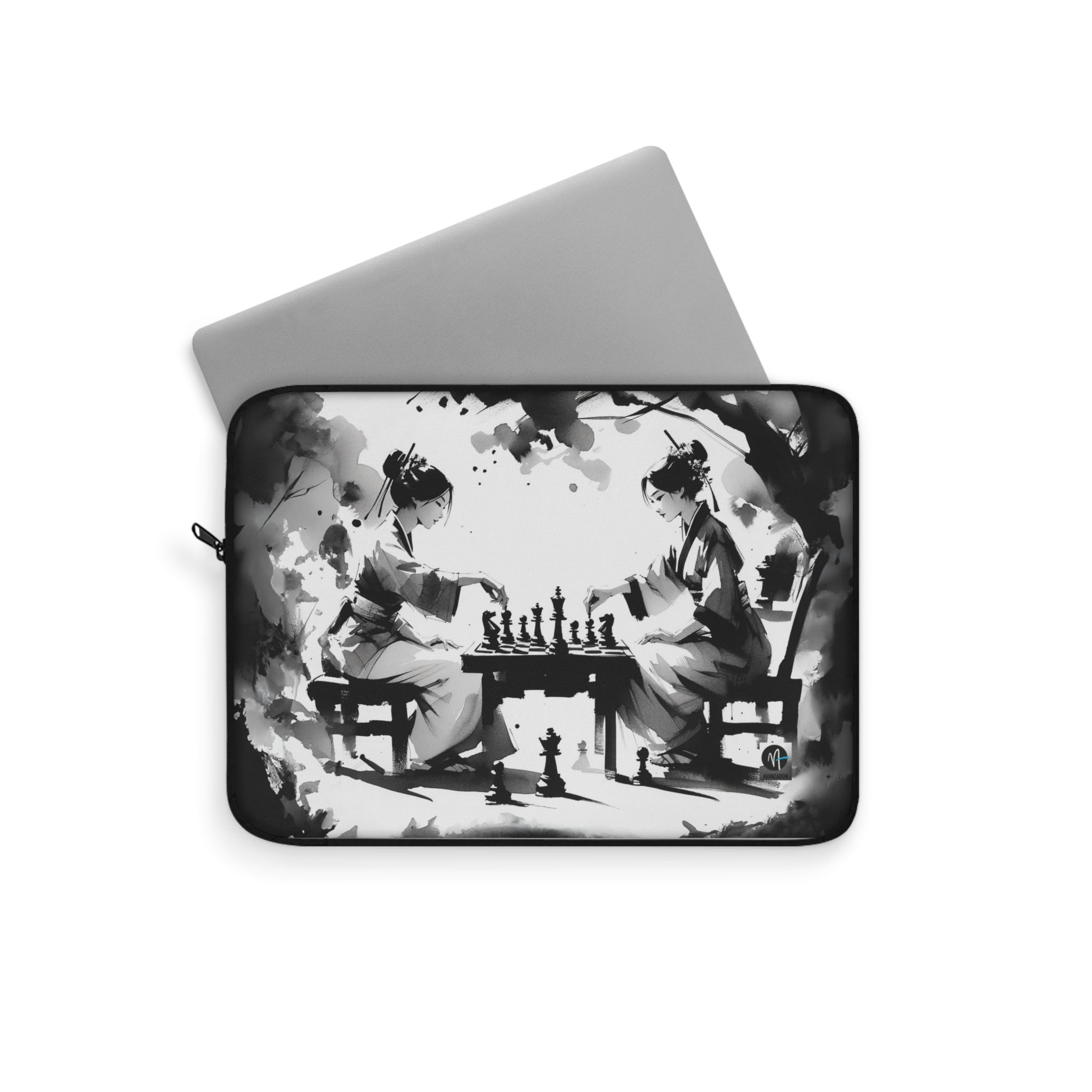 Elegant Chess Art Laptop Sleeve