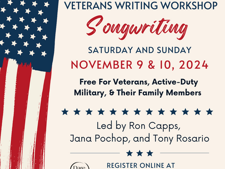 Dare Arts Opens Registration For Veterans Writing Workshop