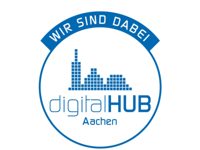 WIR SIND DABEI - digitalHUB Aachen Logo