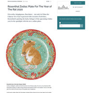 Rosenthal Year of the Rat/Design: SHONi
Curious, intelligent, careful: As the first animal in the Chinese zodiac, the rat is a true hedonist. With tremendous energy, it is able to fully embrace the kindness of fate in any situation. Once on the right path, this rodent will never let go of the golden key to happiness.
As this year's zodiac plate from the design company iShoni shows, the rat is even able to turn simple rice grains into pure gold, by conjuring up delicious rice cakes that traditionally bring good luck and prosperity for the New Year.