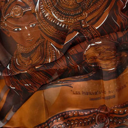 Scarf "AFRICA" for Nestlé by Manuela Federica, iSHONi (Collection "Nestlé - Les Merveilles du Monde")