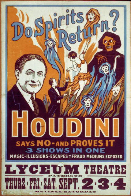 Houdini Poster and Ephemera Display